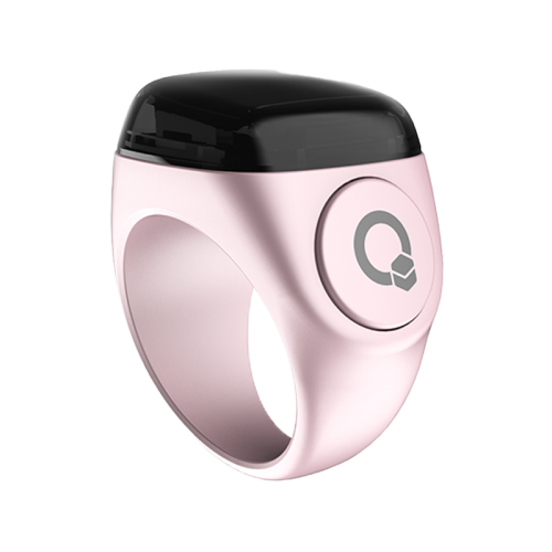 iQibla Zikr Noor Smart Bluetooth Ring 18mm - Pink