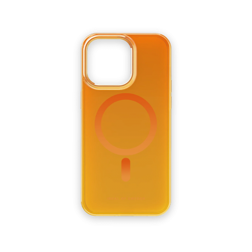 iDeal Of Sweden Clear MagSafe Case for iPhone 15 Pro Max - Orange Spritz