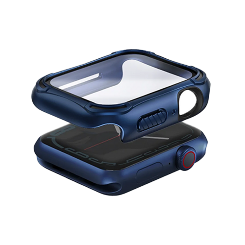 Uniq Torres Antimicrobial With 9H Tempered Glass Screen Protection Case For Apple Watch 40MM - Nautical Blue
