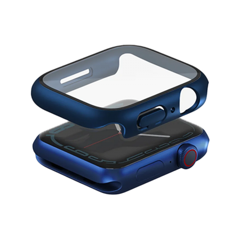 Uniq Legion Case With Screen Protection for Apple Watch 45mm - Cobalt Blue
