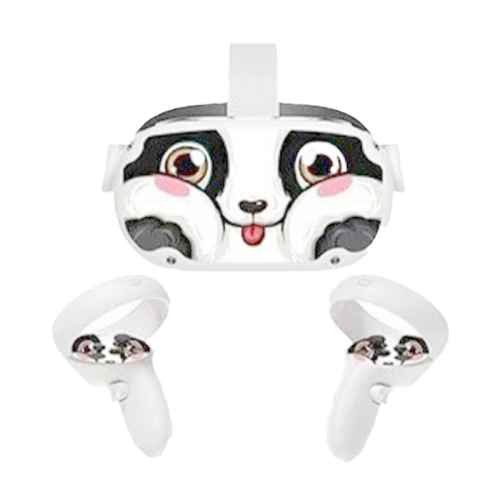 Gamer Gear Panda Sticker For Oculus Quest 2 - Black