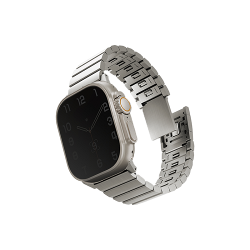 Uniq Strova Stainless Steel Band for Apple Watch 49/45/44mm - Silver