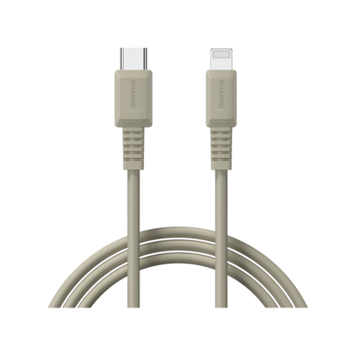 Sharge Retro USB-C to Lightning 480Mbps 20W Cable 1.2M - White