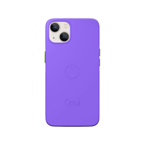Goui Magnetic Case With Magnetic Bars for iPhone 13 + Magnetic Strap - Lavender Purple