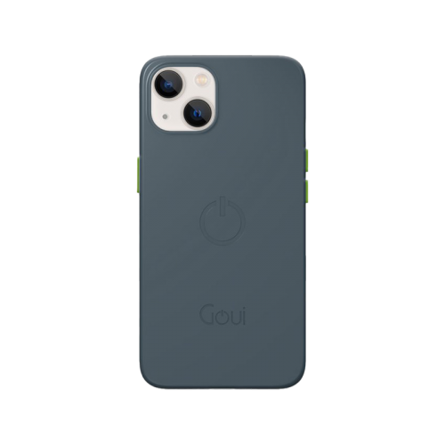 Goui Magnetic Case With Magnetic Bars for iPhone 13 + Magnetic Strap - Steel Grey