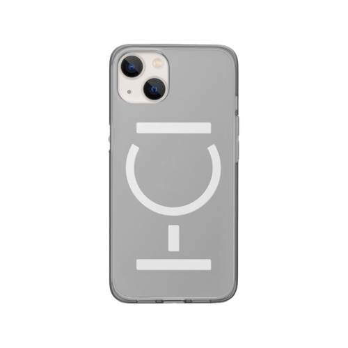Goui Magnetic Case With Magnetic Bars for iPhone 13 + Magnetic Strap - Transparent