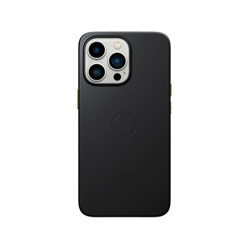 Goui Magnetic Case With Magnetic Bars for iPhone 13 Pro Max + Magnetic Strap - Stone Black
