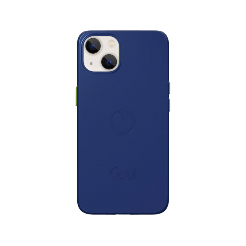 Goui Magnetic Case With Magnetic Bars for iPhone 14 + Magnetic Strap - Midnight Blue