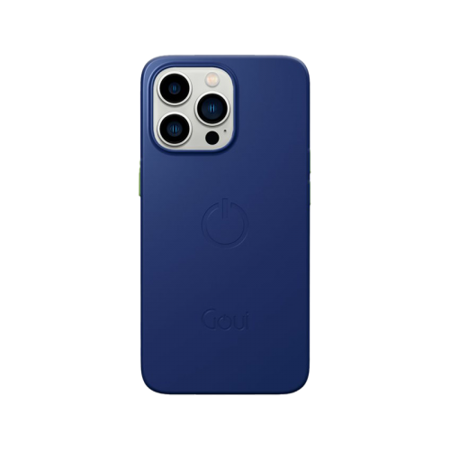 Goui Magnetic Case With Magnetic Bars for iPhone 14 Pro + Magnetic Strap - Midnight Blue