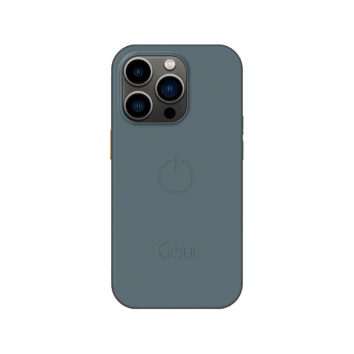 Goui Magnetic Case With Magnetic Bars for iPhone 14 Pro + Magnetic Strap - Steel Grey