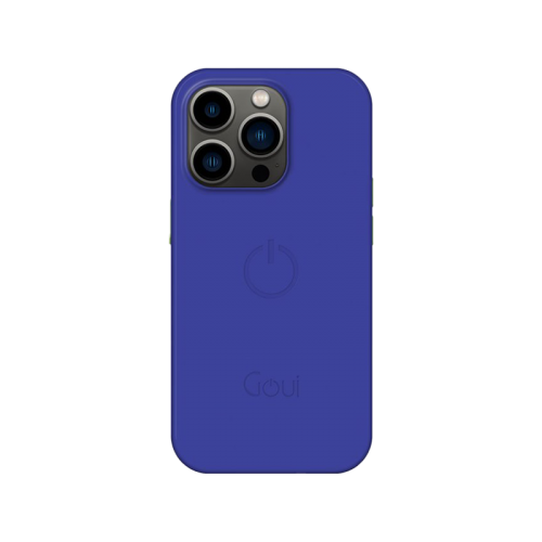 Goui Magnetic Case With Magnetic Bars for iPhone 14 Pro Max + Magnetic Strap - Azure Blue