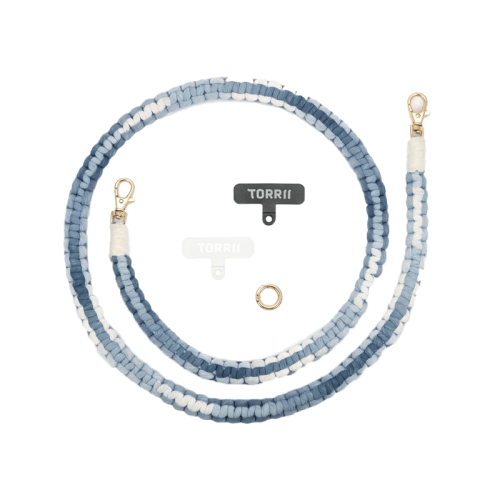 Torrii Knotty Braided Crossbody Strap - Gradient Blue