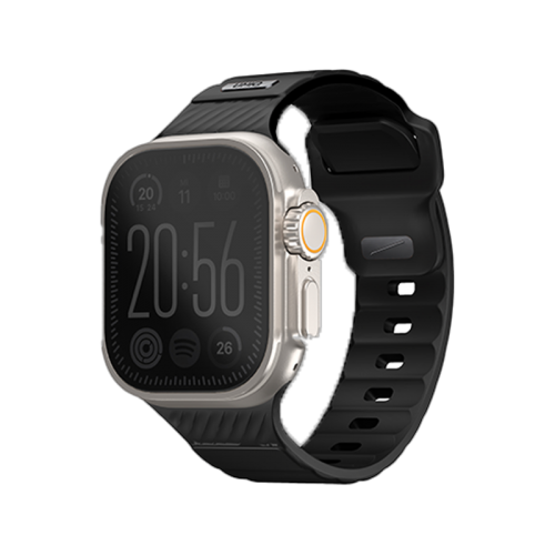 Uniq Stride FKM Strap for Apple Watch 49/45/44mm - Midnight Black