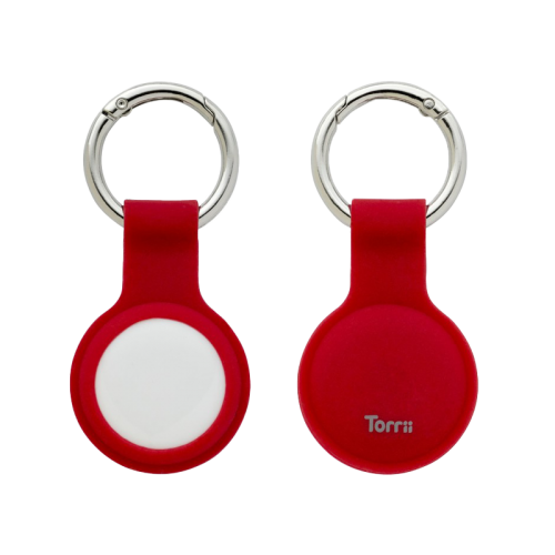 Torrii Airtag Silicon Key Ring Case - Red