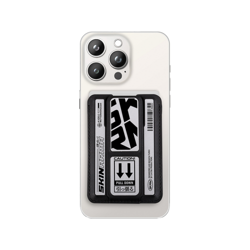 SkinArma Kado Kira Kobai Wallet Mag-Charge Card Holder with Grip Stand - Chrome