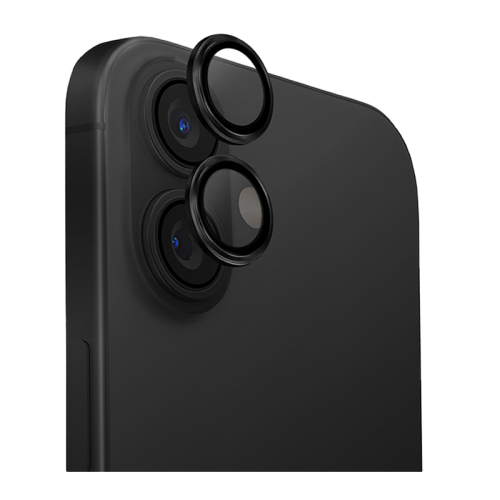 Uniq Optix Camera Lens Protector for iPhone 16 & 16 Plus – Midnight Black