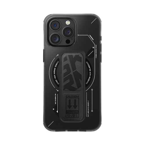 SkinArma Helio MagSafe Case With Grip Stand for iPhone 16 Pro Max - Black
