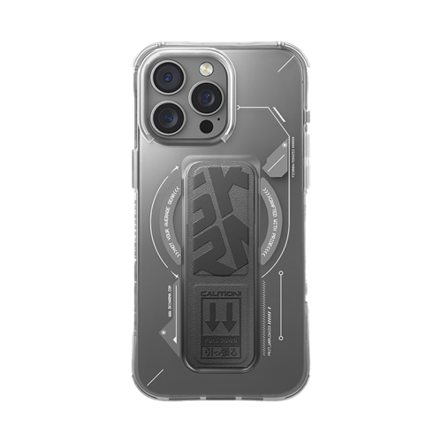 SkinArma Helio MagSafe Case With Grip Stand for iPhone 16 Pro - Titanium