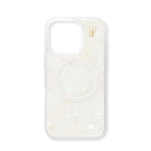 iDeal of Sweden Pearlised Magsafe Case for iPhone 16 Pro - White