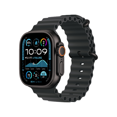 Apple Watch Ultra 2 GPS + Cellular 49mm - Black Titanium Case with Black Ocean Band