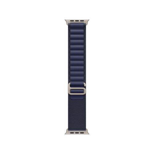 Apple Watch Alpine Loop 49mm - Navy with Natural Titanium Finish - Medium