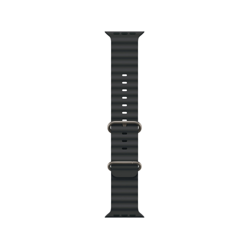 Apple Watch Ocean Band 49mm - Black With Natural Titanium Finish