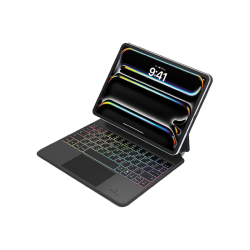 Smart Premium Magnetic Backlight Keyboard With Trackpad for iPad Pro 11" M4