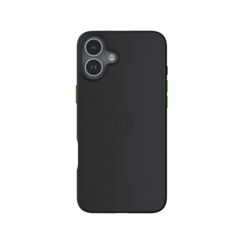Goui Magnetic Case With Magnetic Bars for iPhone 16 + Magnetic Strap - Black Stone