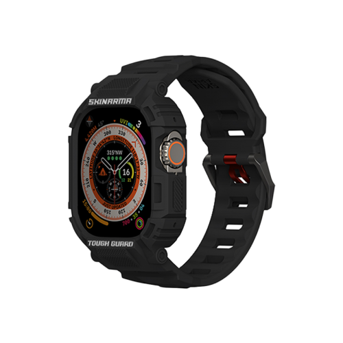 SkinArma Mecha 2-in-1 Watch Case + Watch Strap 49mm - Black