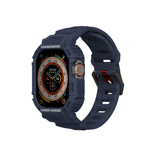SkinArma Mecha 2-in-1 Watch Case + Watch Strap 49mm - Blue