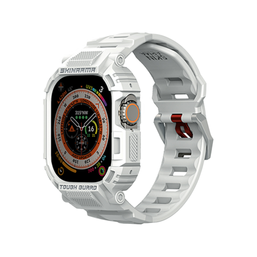 SkinArma Mecha 2-in-1 Watch Case + Watch Strap 49mm - Light Grey