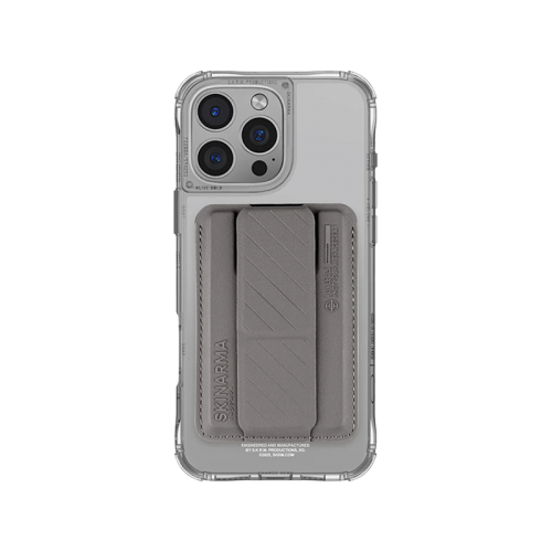 SkinArma Bundle Saido Kado Mag-Charge card Holder + Saido Magsafe case for iPhone 16 Pro Max - Titanium