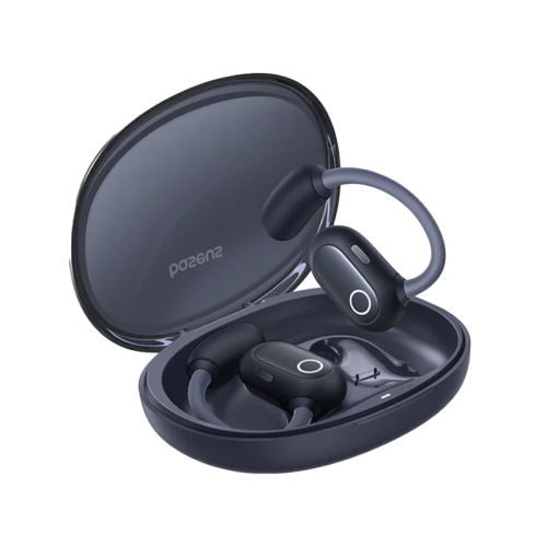 بيسوس ايلي سبورت 1 - سماعة اذن لاسكية مفتوحة - اسود