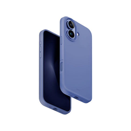 Uniq Hybrid Lino Hue Magsafe Case for iPhone 16 - Pearl Blue