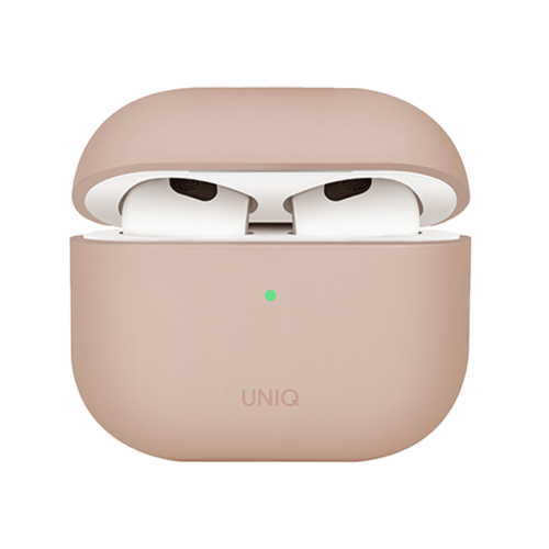 Uniq Lino Hybrid Liquid Silicon Airpods 4th Gen Case - Blush Pink