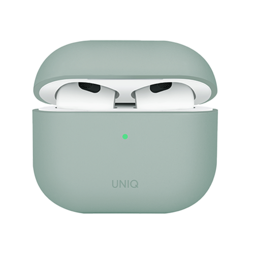 Uniq Lino Hybrid Liquid Silicon Airpods 4th Gen Case – Ice Plant Green