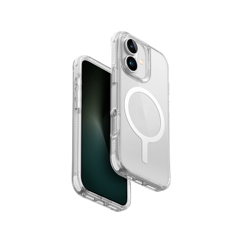 Uniq Hybrid Combat MagSafe Case for iPhone 16 - Lume White