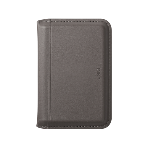 Uniq Lyden DS RFID-Blocking Magnetic Wallet with Kick Stand - Flint Grey / Canary Yellow