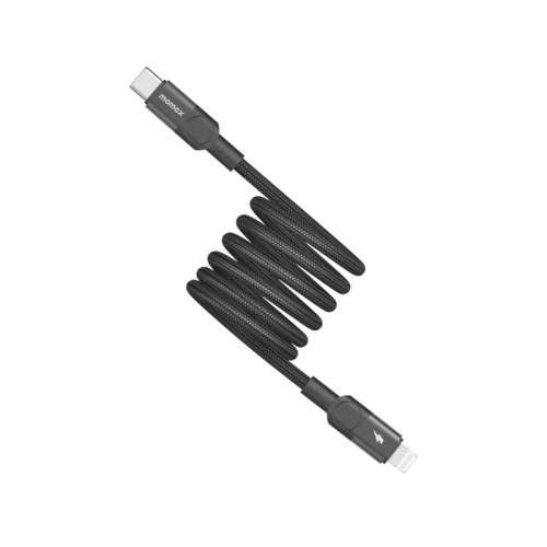 Momax Mag Link USB-C to Lightning Magnetic Cable 60W 1m - Black