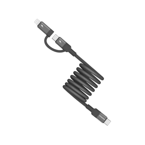 Momax Mag Link USB-C to USB-C + Lightning Magnetic Cable 60W 1m - Black