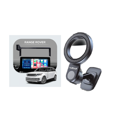 Bundle - Car Mount Screen Frame for Range Rover (2023 - 2024)+ WeWe Car Magsafe Phone Holder - Black