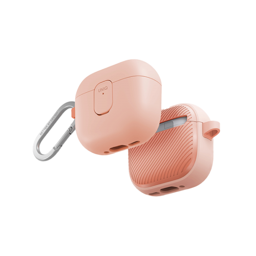 Uniq Clyde Lock Case for Airpods 4th Gen - Light Pink & Crepe Pink