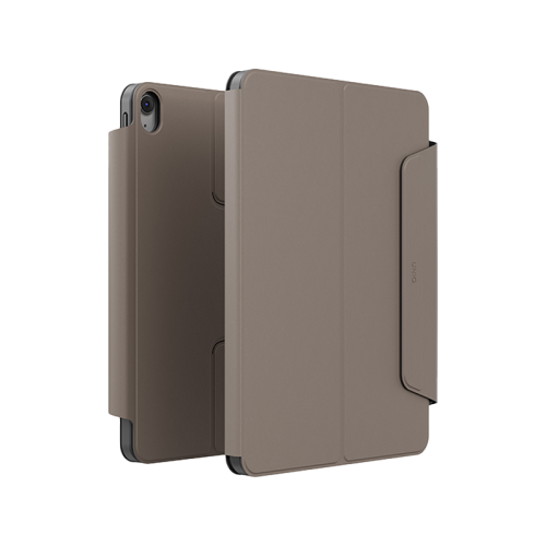 Uniq Rovus Snap Mount Magnetic 360 Rotating Detachable Case for iPad Air 13" M2 6th Gen - Flint Grey