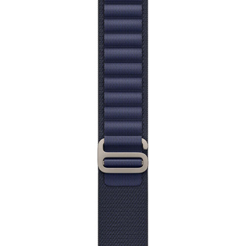 Apple Watch Alpine Loop 49mm - Navy with Natural Titanium Finish - Medium