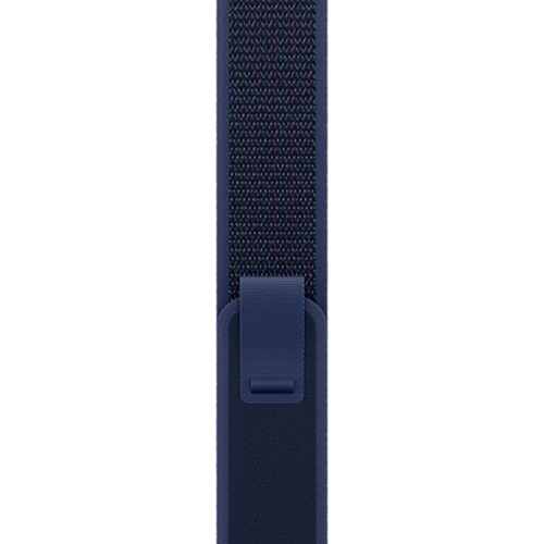 Apple Watch Trail Loop 49mm - Blue with Natural Titanium Finish - M/L