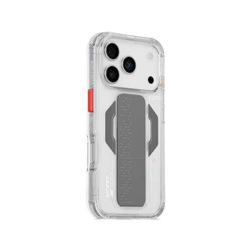 SkinArma Haxa MagSafe Case With Grip Stand for iPhone 17 Pro Max - Clear