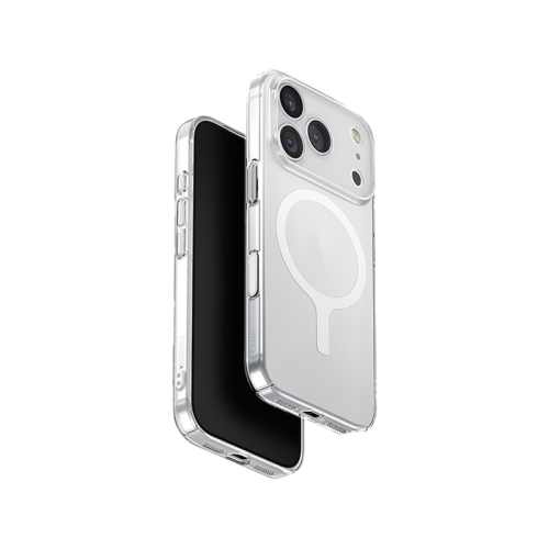 Uniq Airsuit MagSafe Case for iPhone 17 Pro - Glossy Clear/White