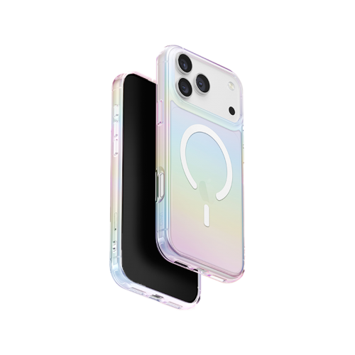 Uniq Hybrid Iridescia MagSafe Case for iPhone 17 Pro Max - Holo Quartz