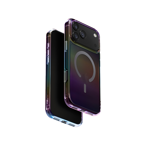 Uniq Hybrid Iridescia MagSafe Case for iPhone 17 Pro - Midnight Quartz