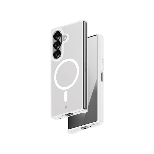 Smart Premium Ultraguard Frosted MagSafe Case for Samsung Galaxy Fold 7 - Transparent White